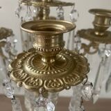 19th century marble, brass and tassel chandelier