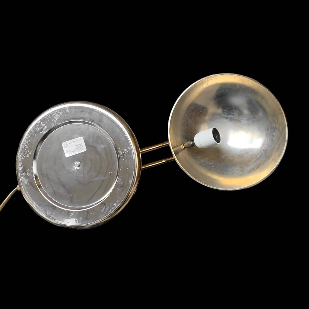 Massive UFO Gold Desk Lamp - 1970s