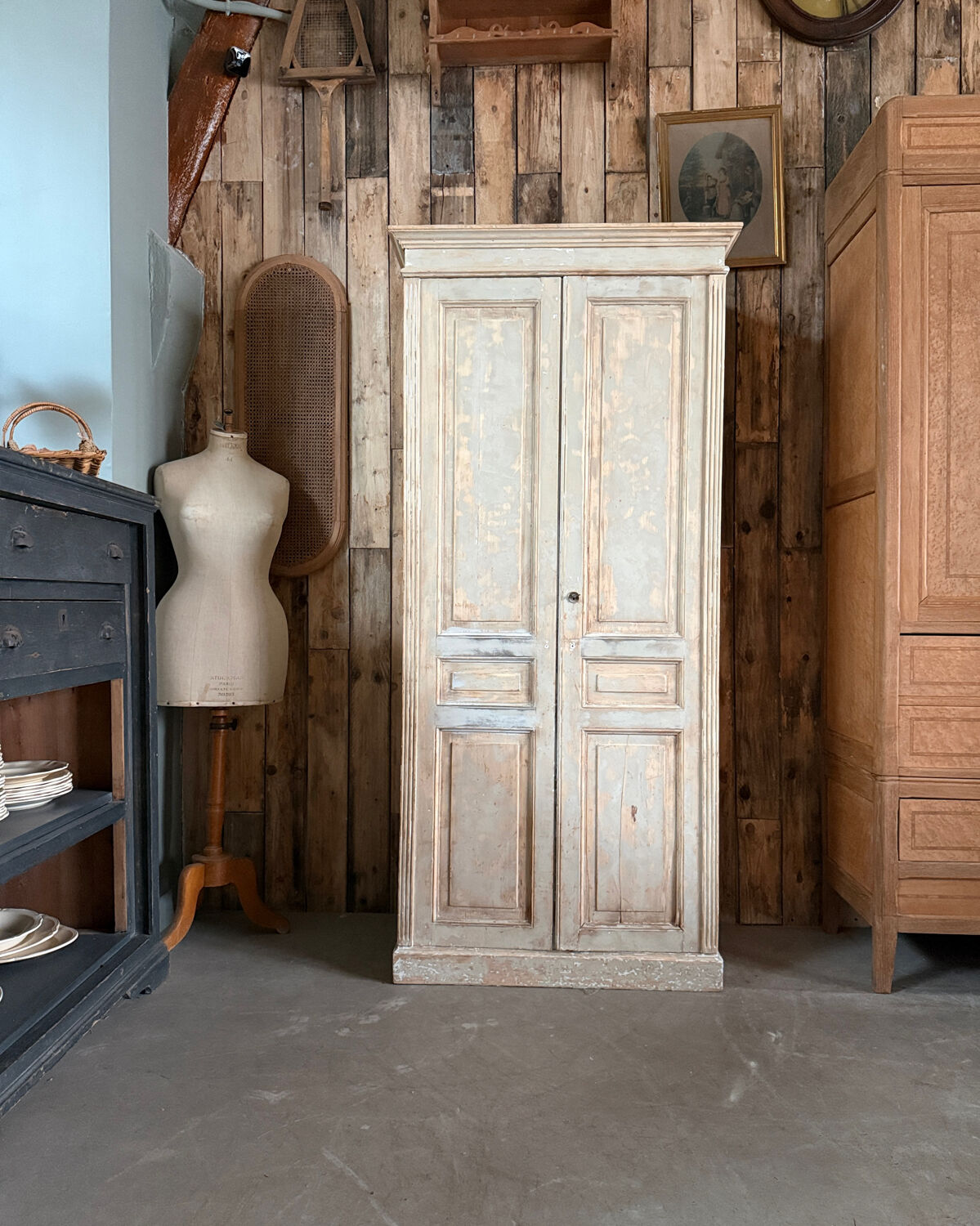 Patinated Parisian wardrobe (renovated)