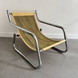 Vintage yellow Bauhaus armchair