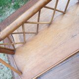 Sixties rattan wall shelf