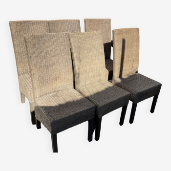 Chaises en rotin kubu