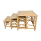 Tables in rattan and bamboo 80s
