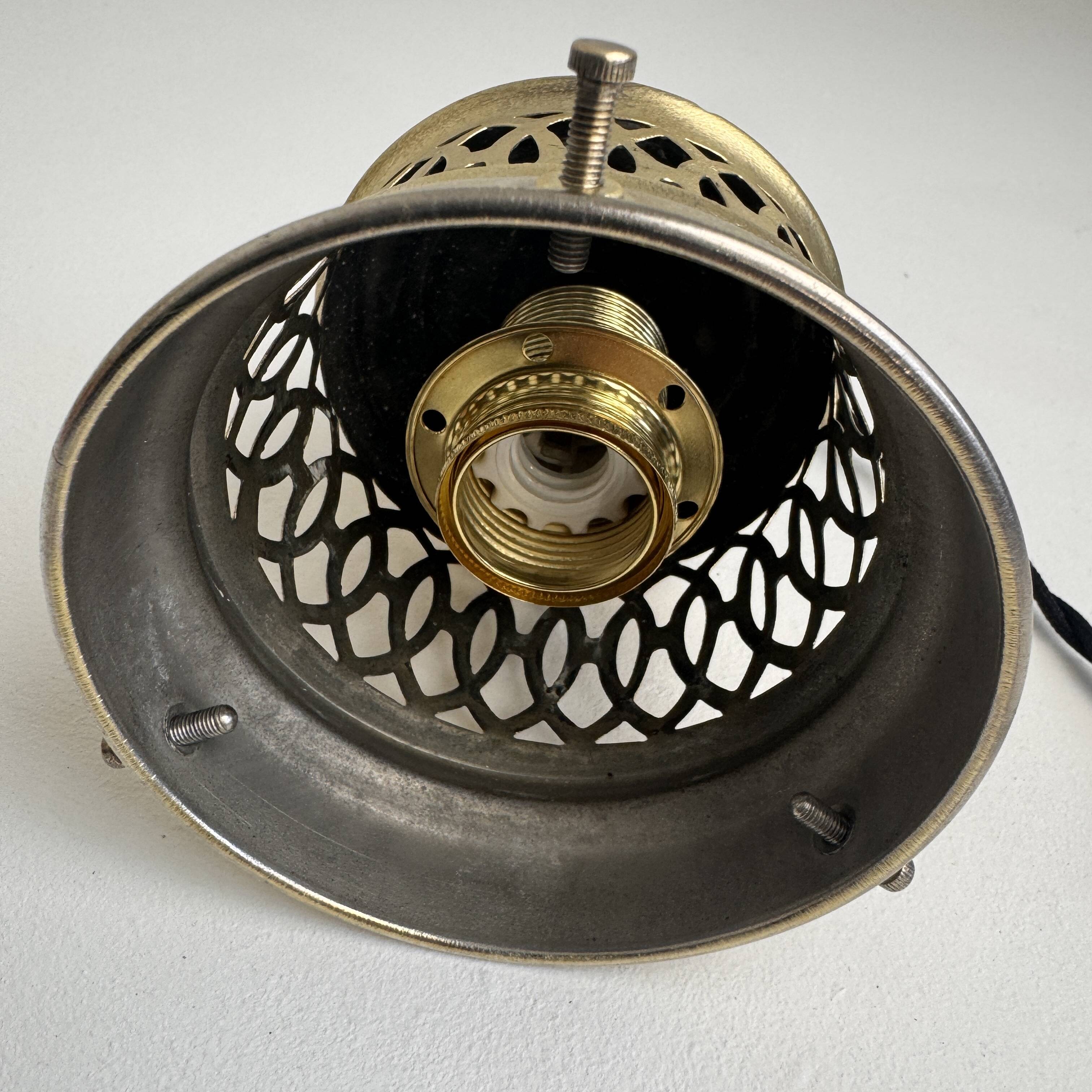 Suspension art deco in coloured glass