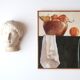 Painting, oil painting: Still life with fruit, 70s