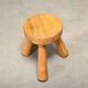 Ingvar Hildingsson Scandinavian solid Pine tripod Stool, Sweden 1970s