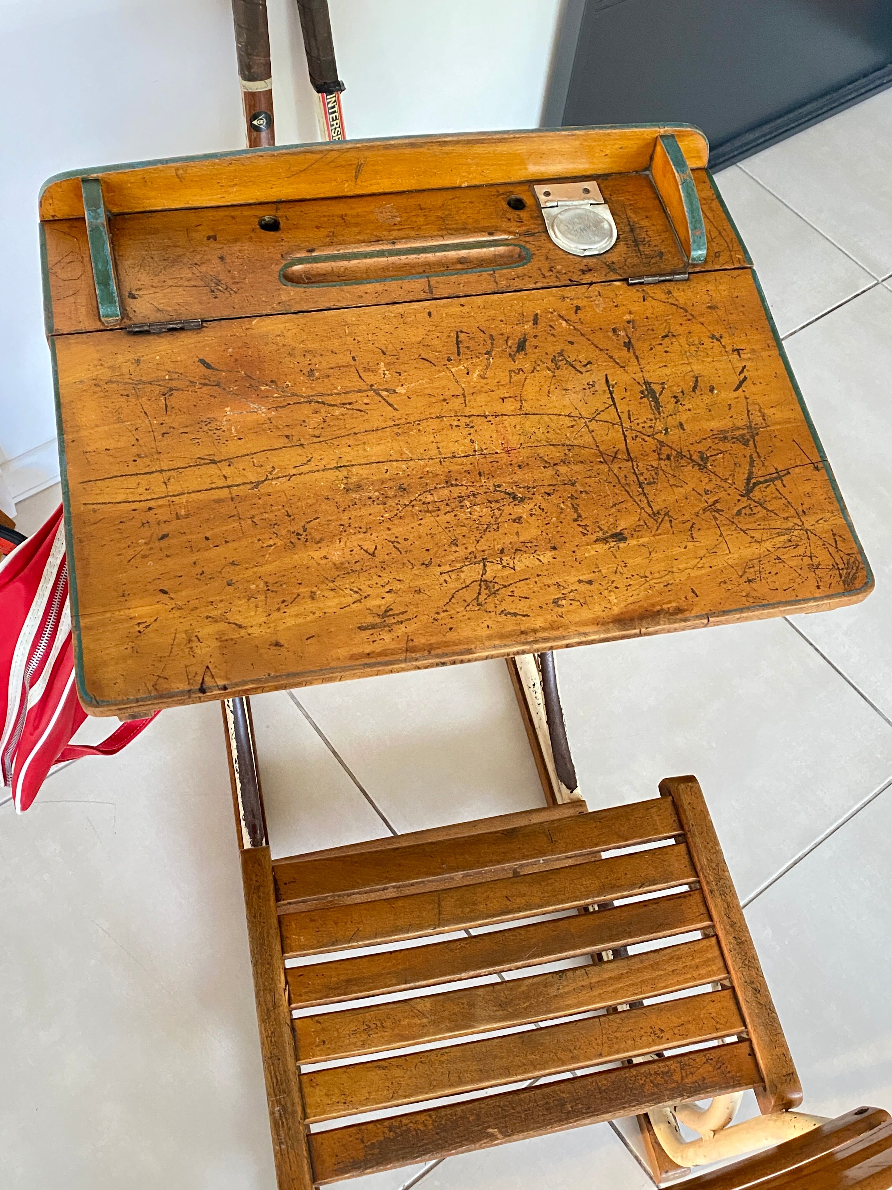 Vintage school desk