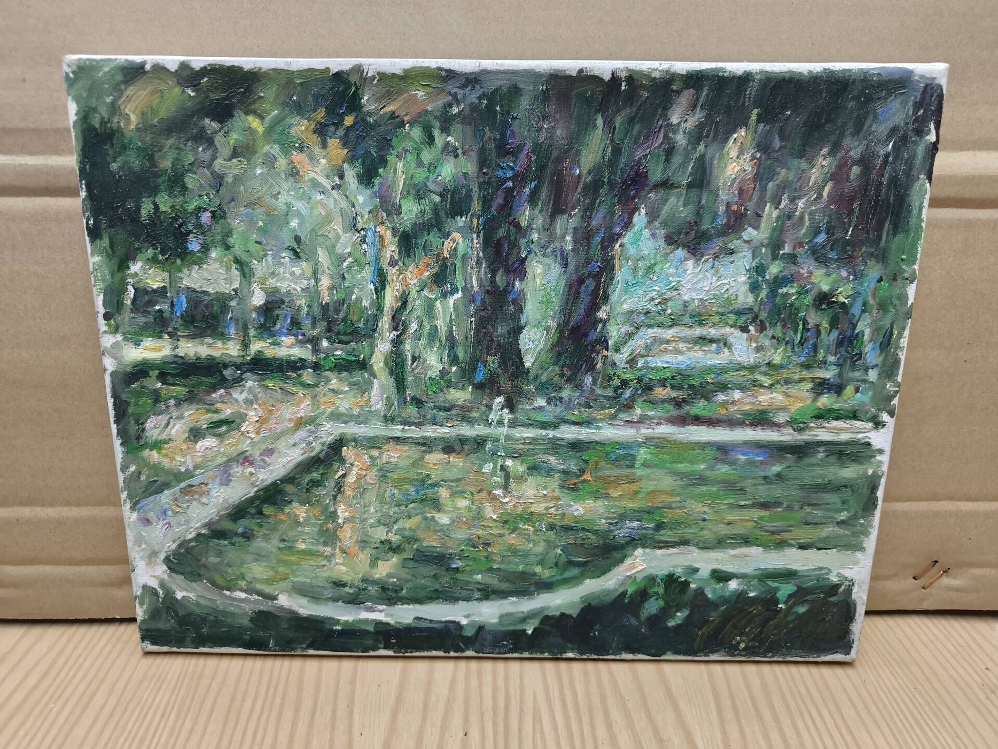 paysage à l'huile