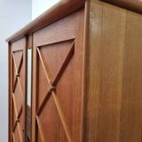 Cross-braced wardrobe