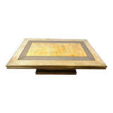 Vintage brass coffee table by Rodolfo Dubarry, 1970s