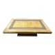 Vintage brass coffee table by Rodolfo Dubarry, 1970s