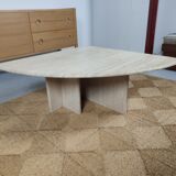 80s travertine coffee table