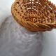 Fruit basket in golden yellow braided dab