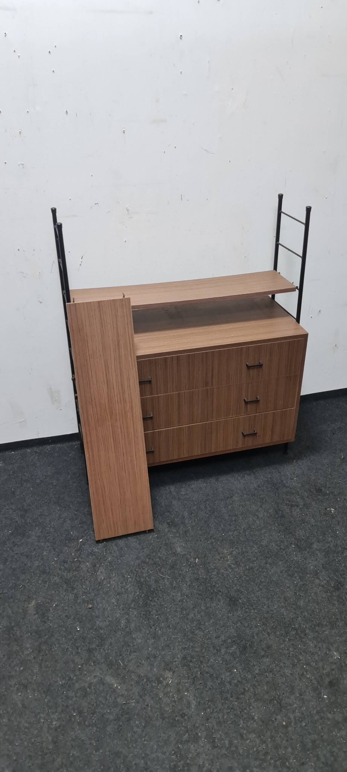 Vintage free standing shelving unit