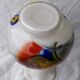 Vase en verre multicolore
