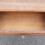 Solid oak art deco console