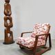 Fauteuil courbé réglable en bois courbé du milieu du siècle