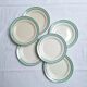 Assiettes plates Céranord - Modèle Amanda vert