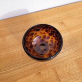 Leopard glass empty pocket bowl