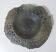 asymmetrical brutalist stoneware bowl signed Vintage