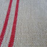 Set of 3 old hemp tea towels