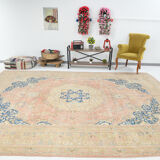 9x12 blue and pink persian rug 380x285cm