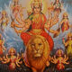 Advertising metal plate Bidi Durga India