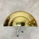 5 half moon brass wall lights Hollywood Regency style by Egoluce