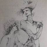 Lithograph by Leonor Fini
