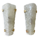 Arlus pair of Murano glass and brass wall lights
