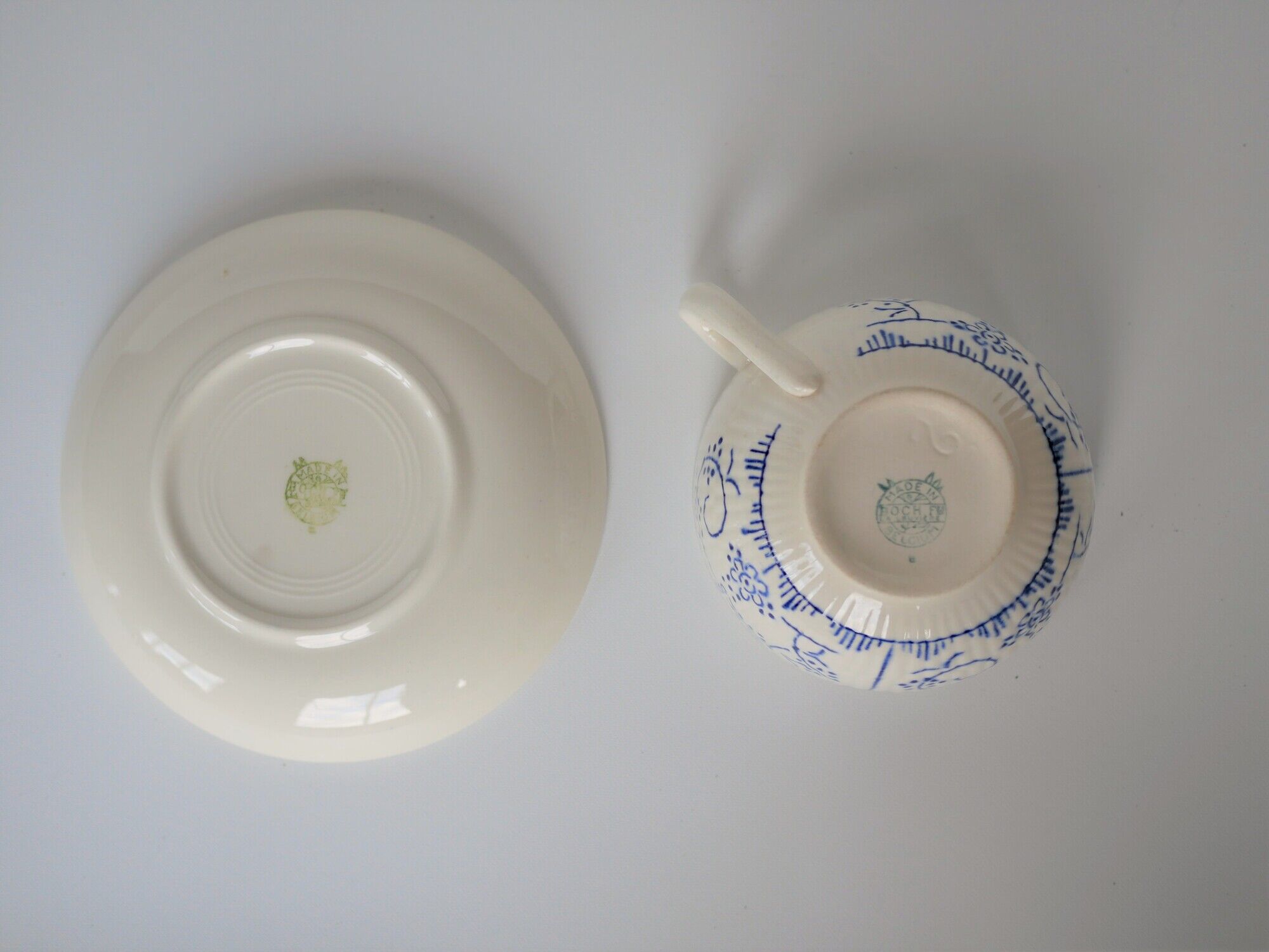 Vintage cup and sub-cup edited by Boch La Louvière