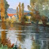 Tableau impressionniste  - huile sur  toile signée, 1920 - Ecole française