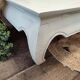 Low table in exotic wood with its safety glass