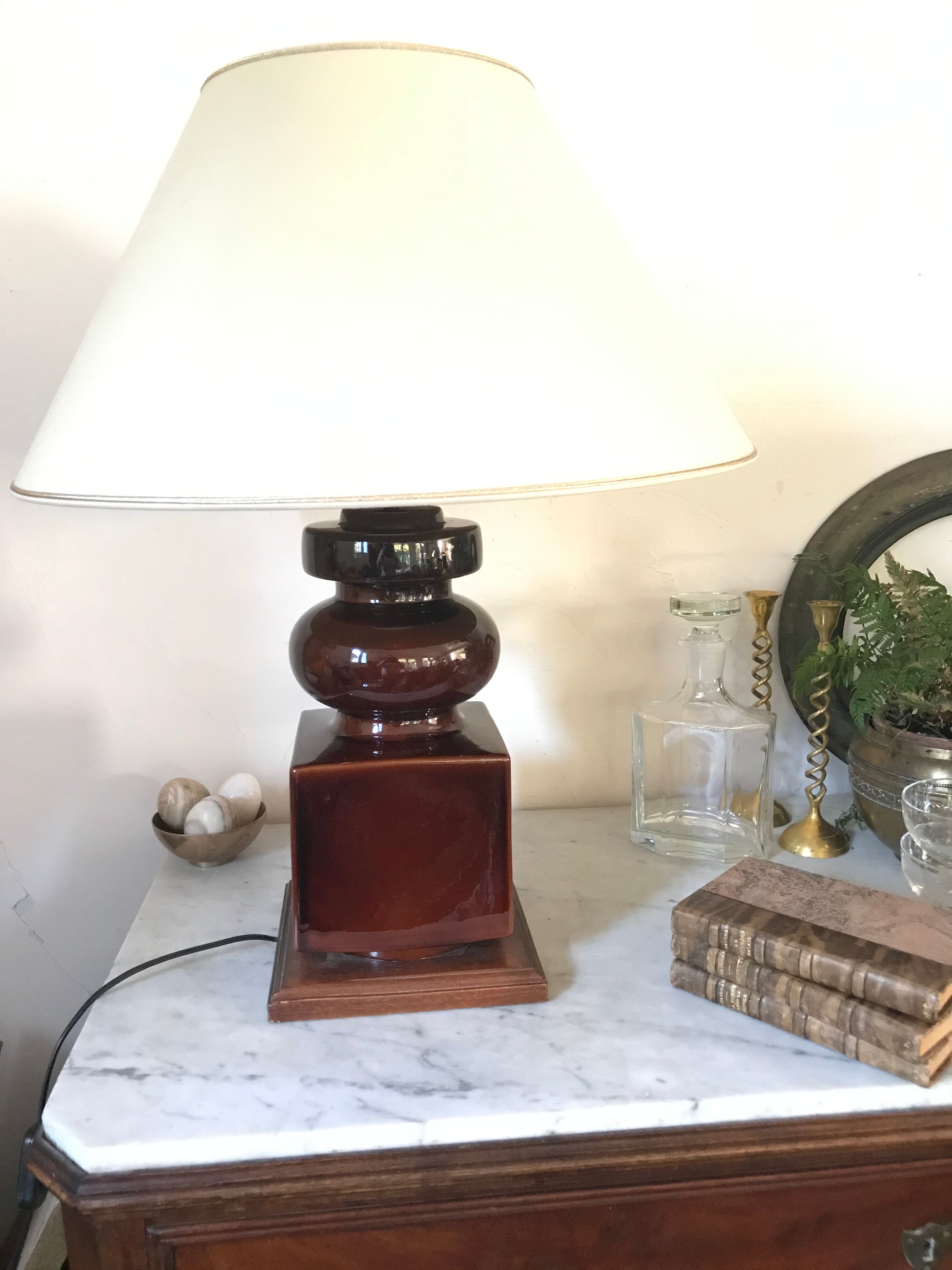 Vintage ceramic lamp base