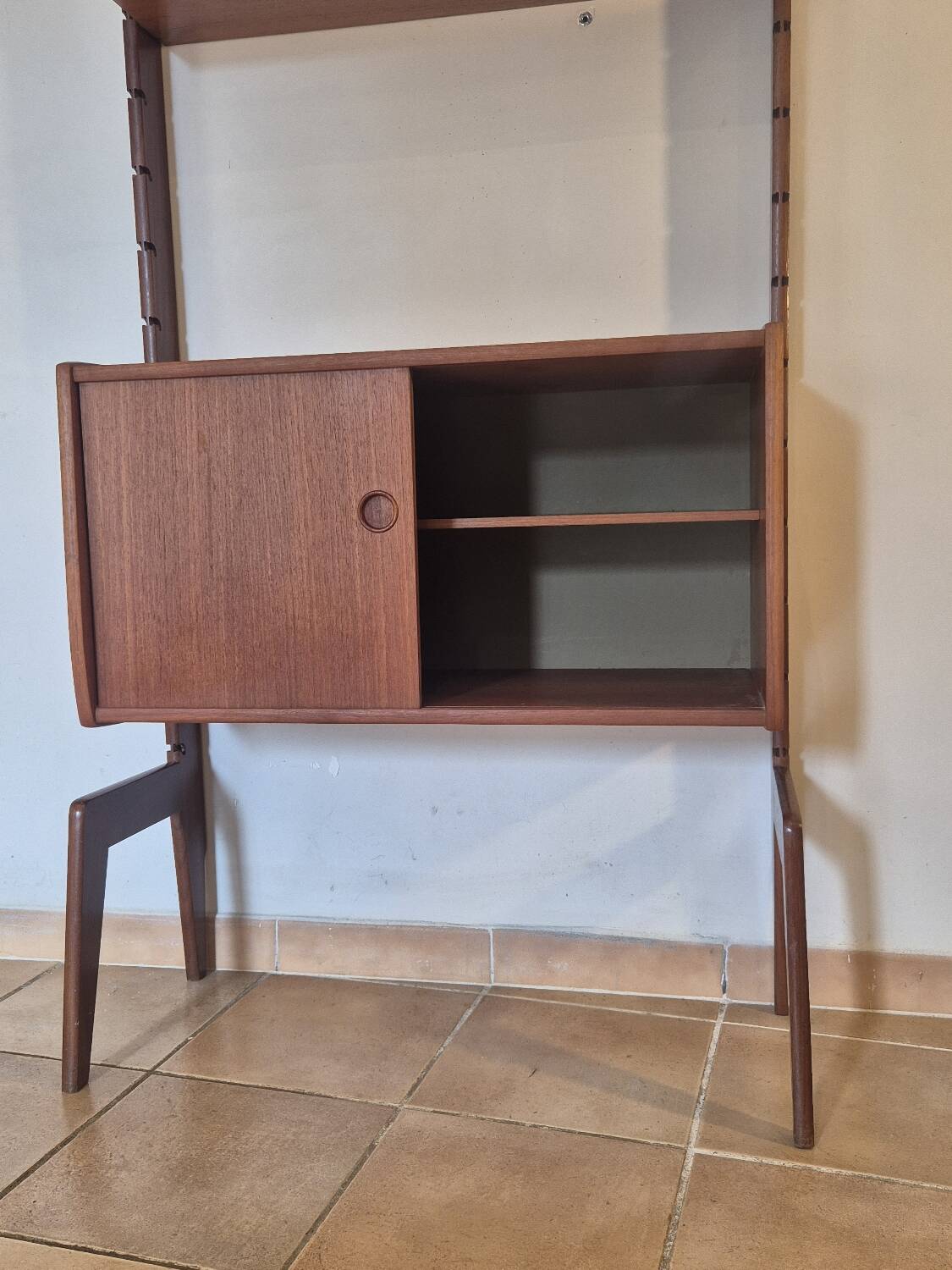 Meuble de rangement, bibliothèque scandinave en teck Ergo, 1960