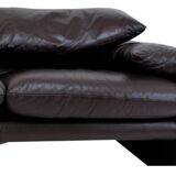 Cassina leather sofa Maralunga model by Vico Magistretti