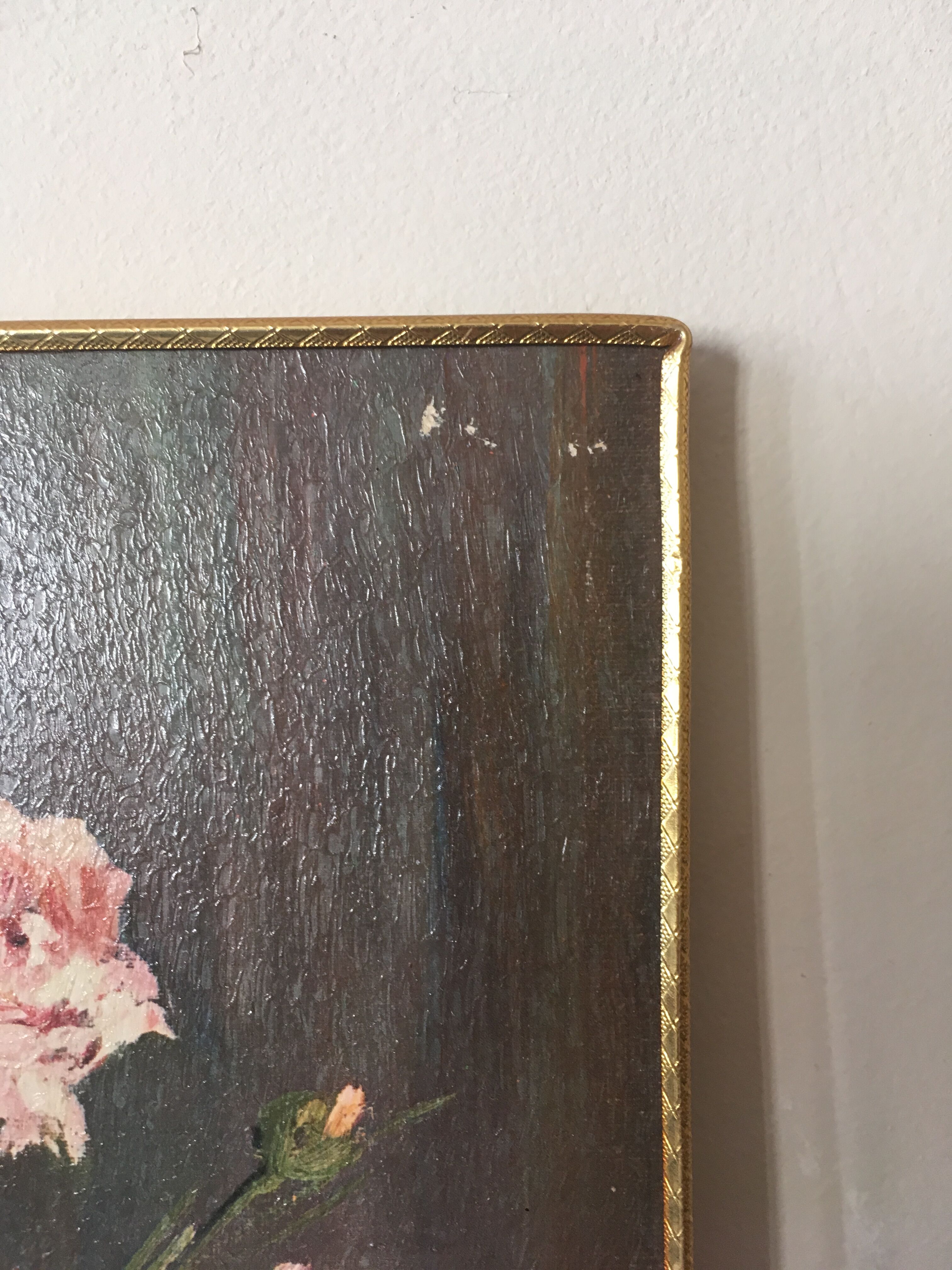 Tableau fleuri nature morte