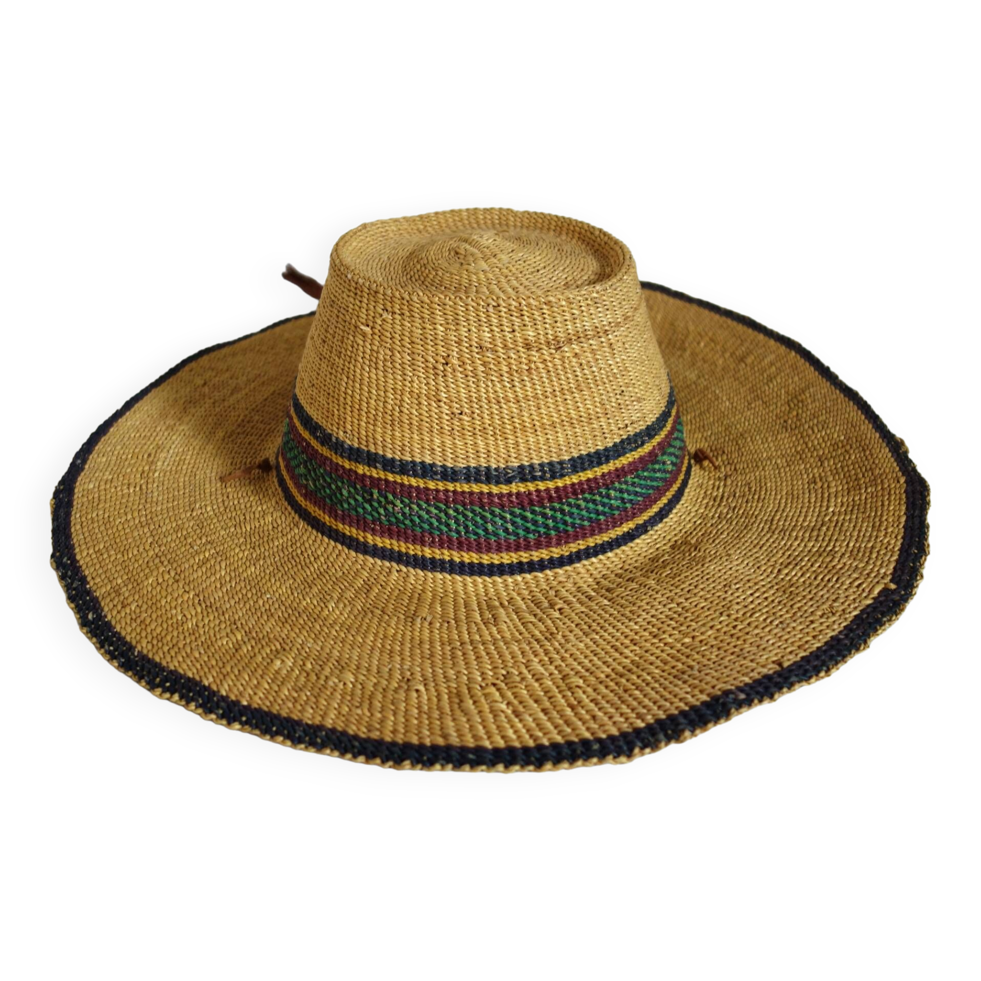 Vintage straw hat from Ghana