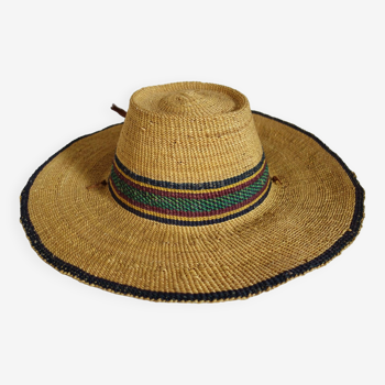 Vintage straw hat from Ghana