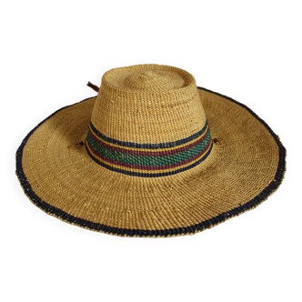 Vintage straw hat from Ghana
