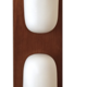 Teak and opaline wall lamp, Goffredo Reggiani, Italy, vintage 1960