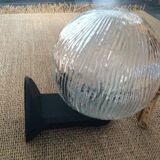 Glass ball globe wall lamp