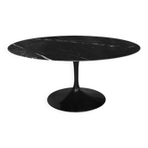 Originele  Knoll Tulip eettafel (152cm) Nero Marquina glanzend NIEUWSTAAT!!