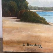 The Avignon Bridge, signed L. Baudoin, 1971