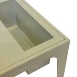 Vintage table with magazine holder, 70s space age