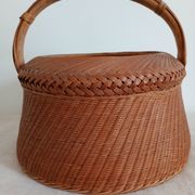 Panier en bambou tressé et céramique, Philippines