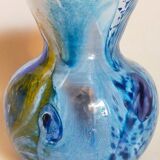 Vase glass paste of the glassmakers of Maure Vieil Mick and Bob Le Bleïs 80s