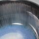 Textured And Glossy Glaze Ceramic Pedestal Bowl From Tilgmans, 1960s
