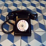 Vintage bakelite dial telephone
