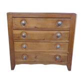 Commode en chêne années 50